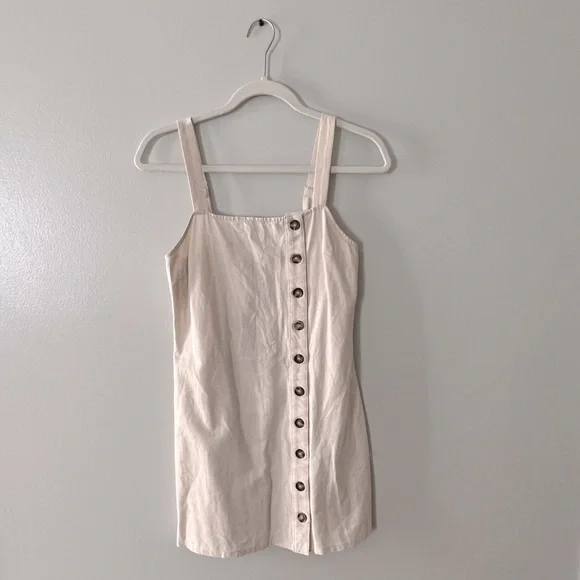 Sky and Sparrow | Dresses | Form Fitting Linen Side Button Up Dress In Size Small | Poshmark Sky and Sparrow | Dresses | Form Fitting Linen Side Button Up Dress In Size Small | Poshmark